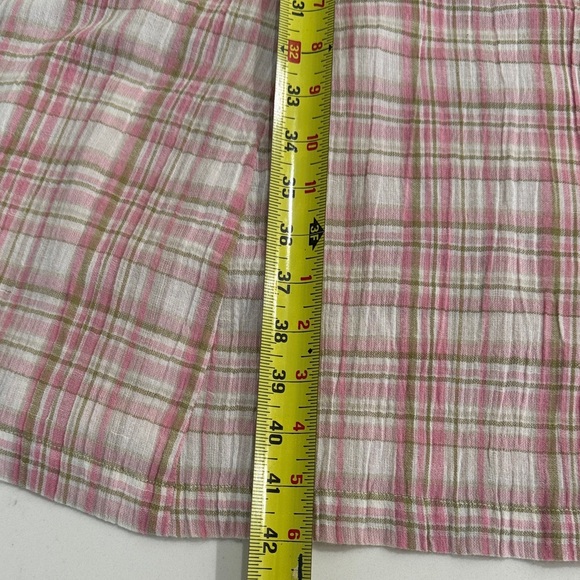 April Cornell Springtime Check Porch Dress in Rose Sage - Picture 13 of 14
